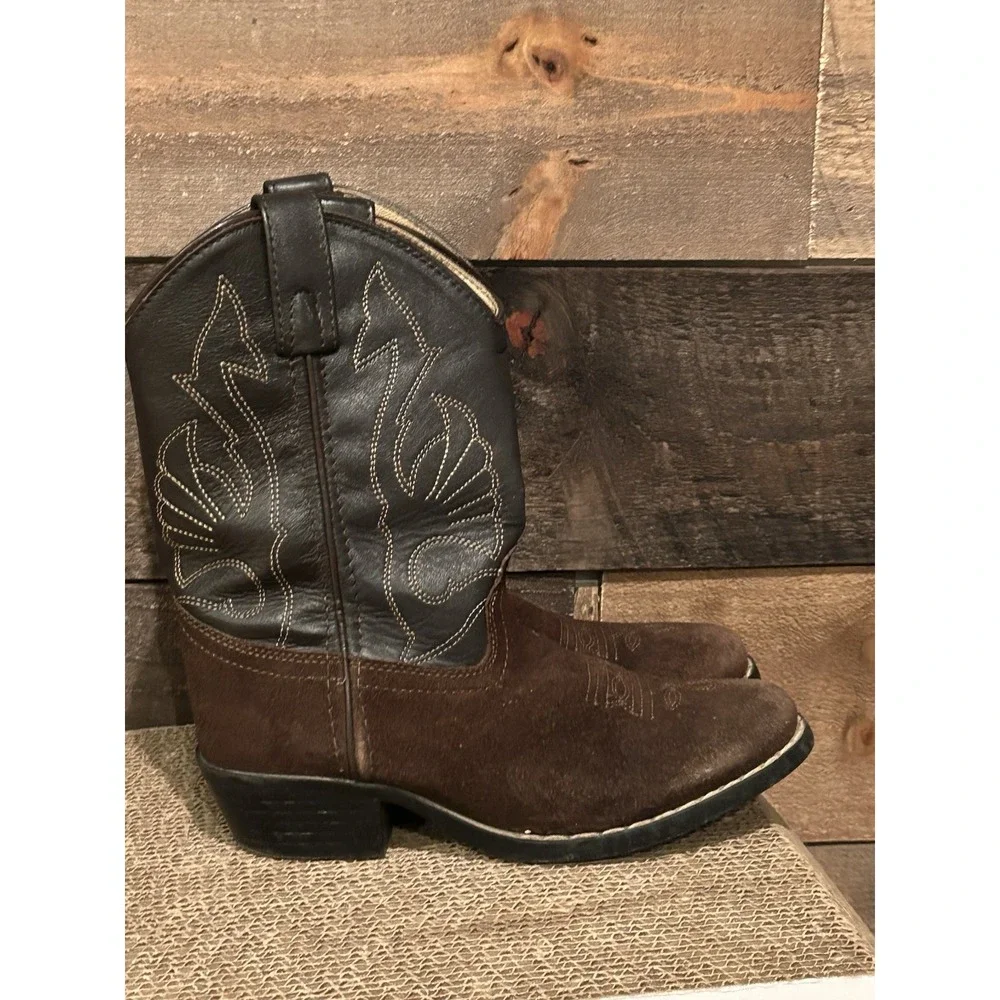 Masterson Boot Co Youth  Boots‎ Size 1.5 Cowboy Leather Western RB2003C Kids